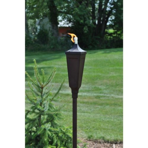 Pole Garden Torches 2-Pack - Weathered Brown SLPT2-WB
