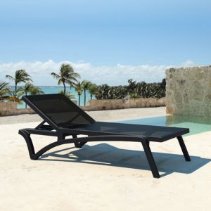 Black Pacific Chaise by Siesta