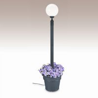 European Globe Portable Planter Patio Lamp Black PLC-00380