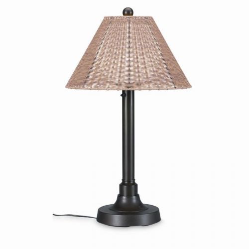 Shangri-la Outdoor Wicker Table Lamp Natural PLC-13217